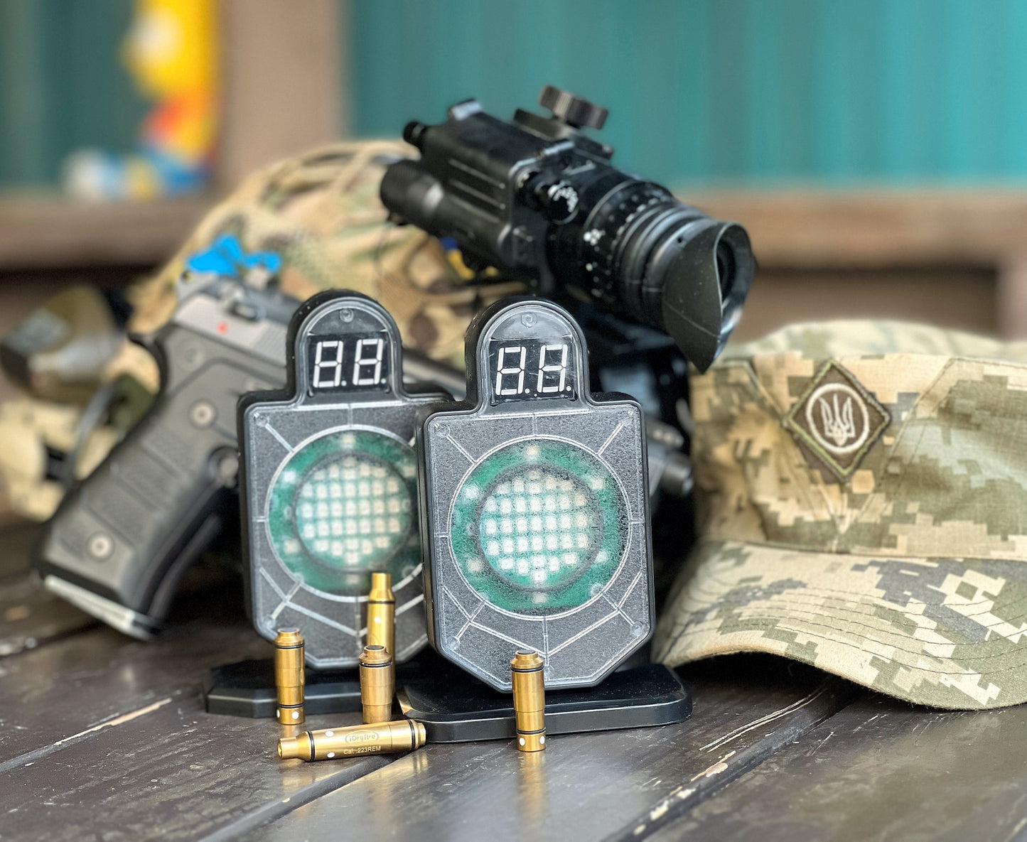 Reactive Laser Shooting Target for Dry Fire Practice (With EVA Case)
