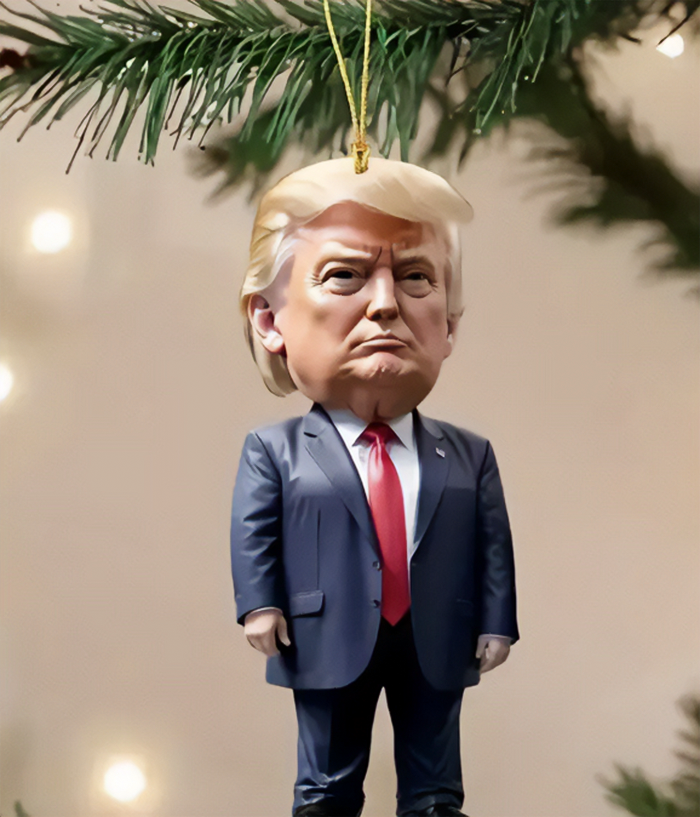 Donald Trump 2024 Christmas Ornament & Rear View Mirror Accessory